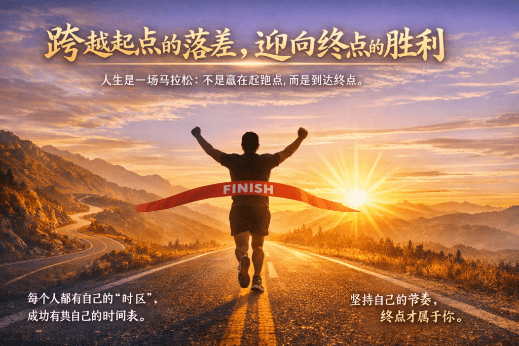 跨越终点，迈向胜利