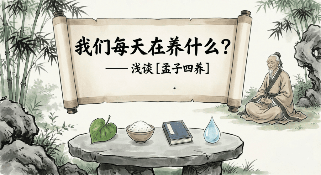 我们每天在养什么? 浅谈［孟子四养］