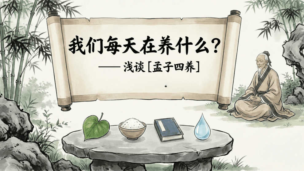 我们每天在养什么? 浅谈［孟子四养］