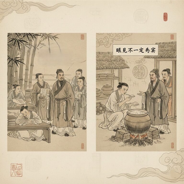 真真假假凭心鉴，是非曲直凭心鉴