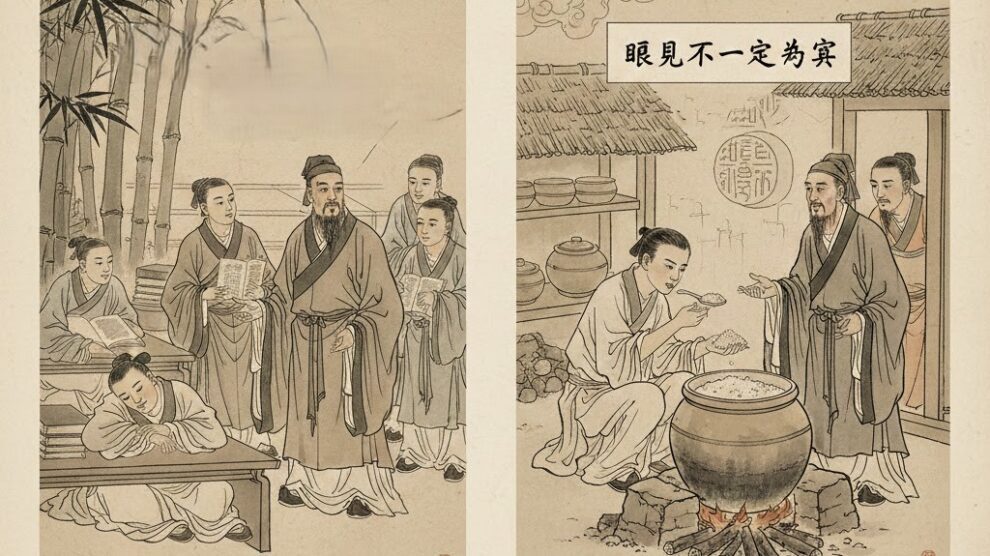 真真假假凭心鉴，是非曲直凭心鉴