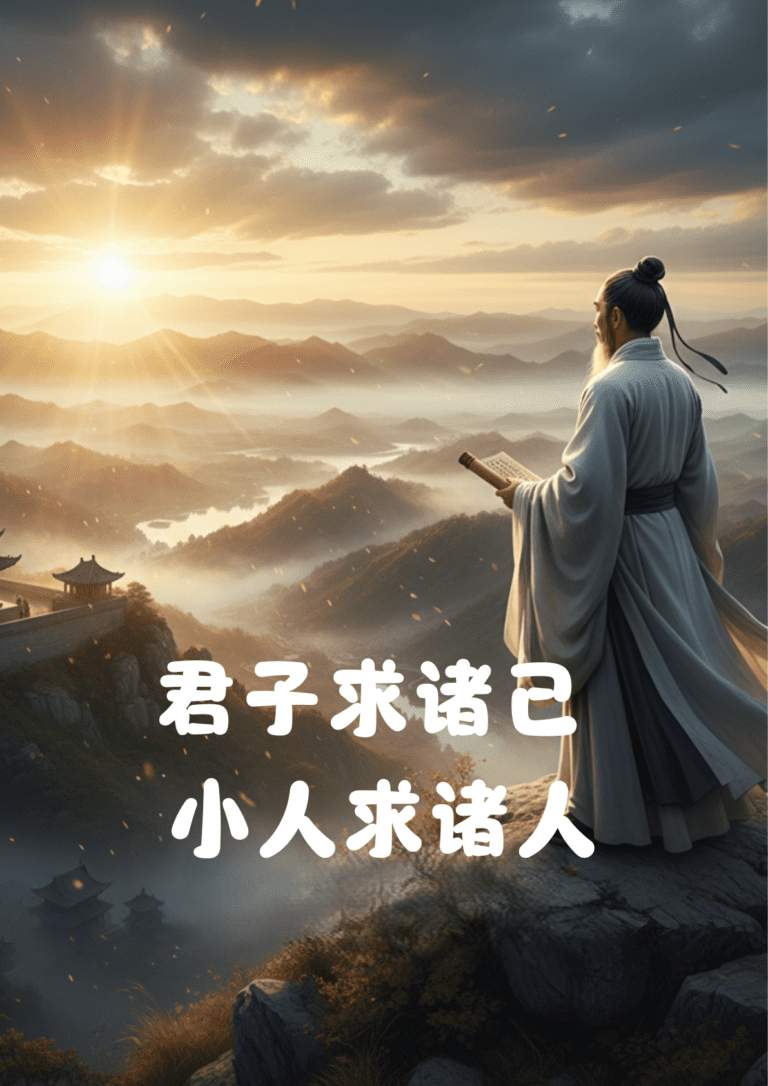 君子求諸己 小人求諸人