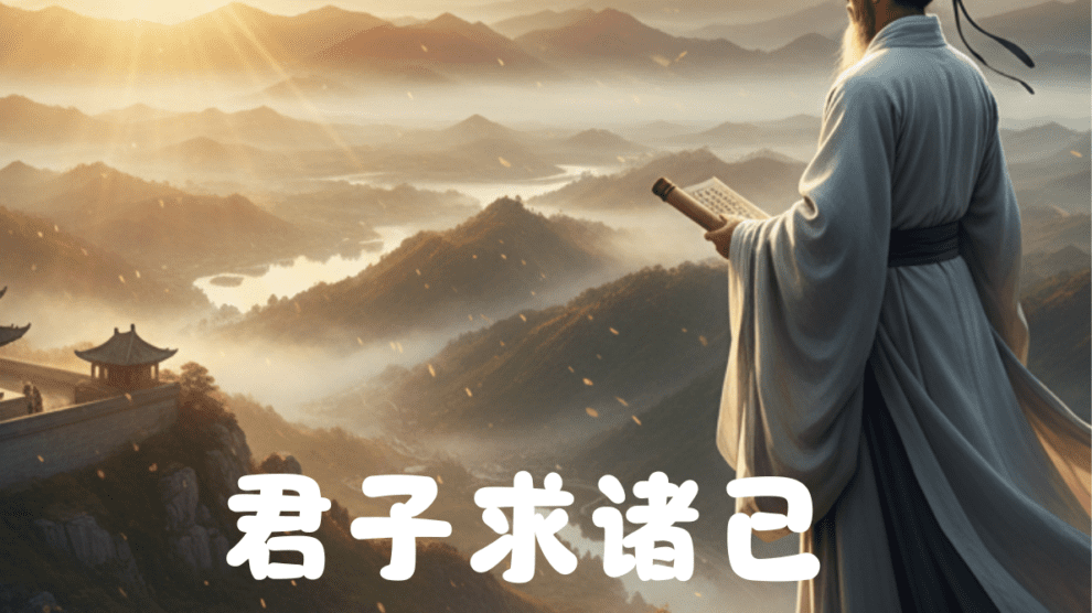 君子求諸己 小人求諸人