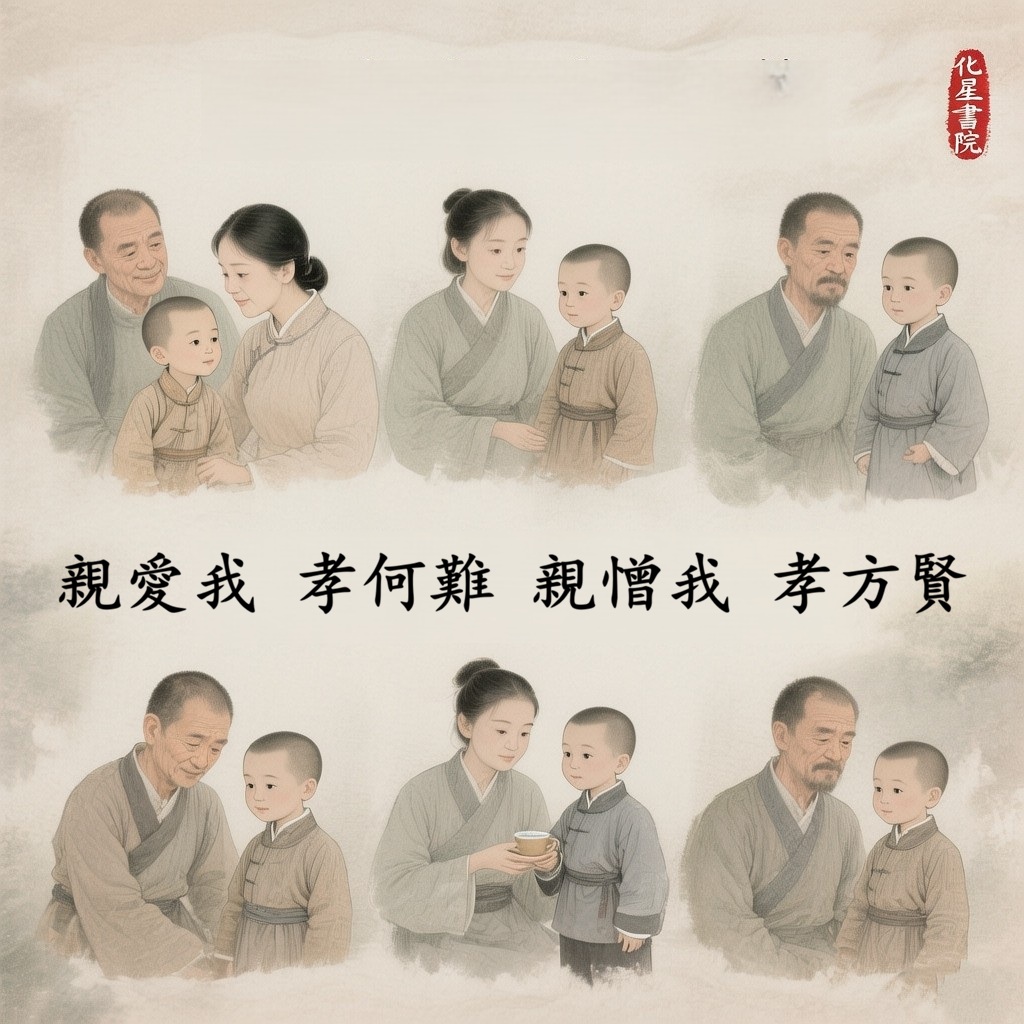 親愛我　孝何難　親憎我　孝方賢