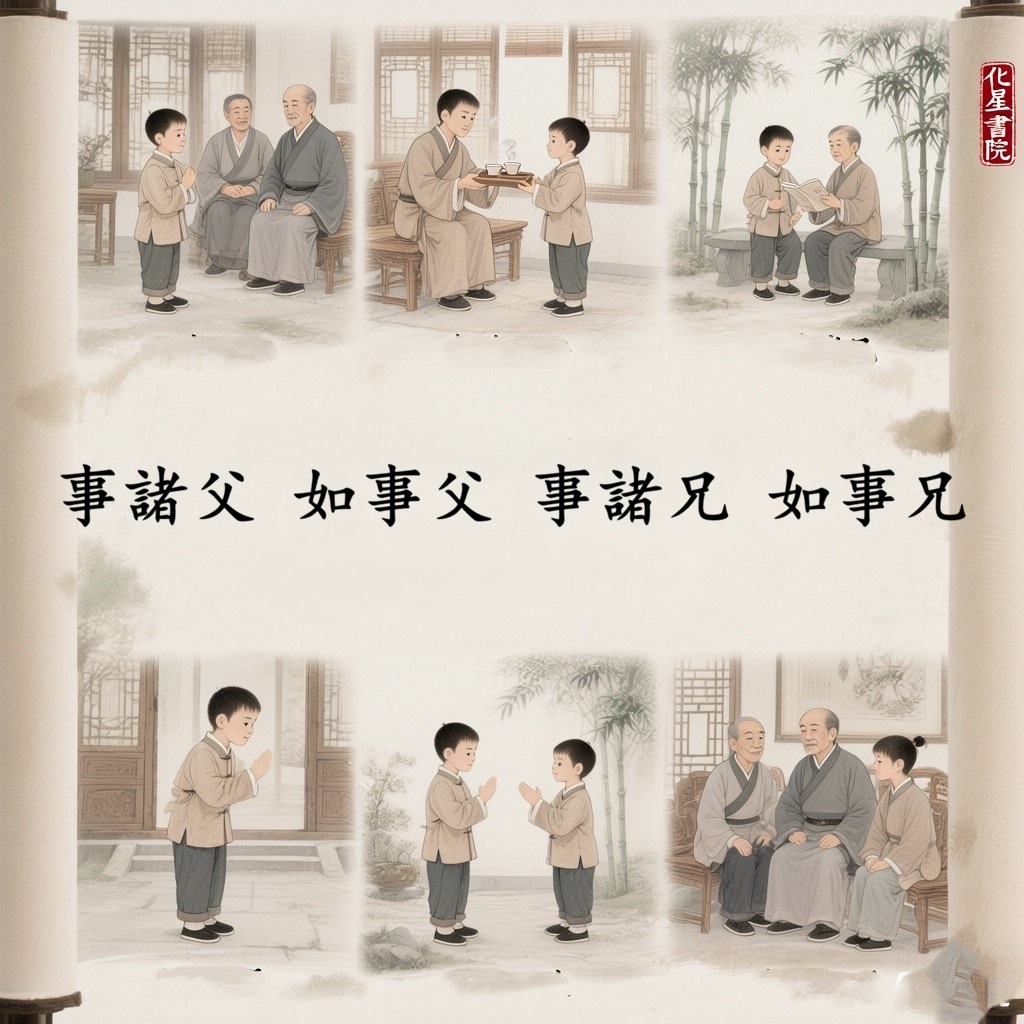 事諸父　如事父　事諸兄　如事兄